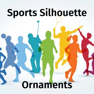 Sports Silhouette Ornaments