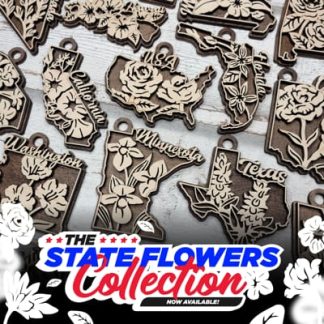 - All State Flower Ornaments